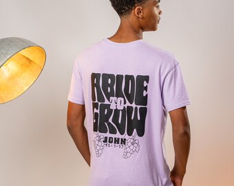 Abide to Grow • Christian T-Shirt Extreme Oversize • Bigprint