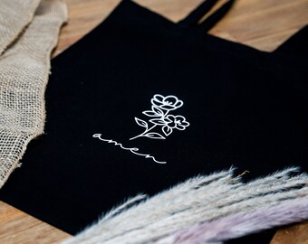 Amen • Christian jute bag • 38 x 42 cm