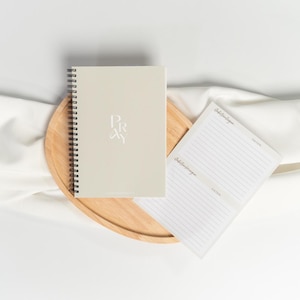 PRAY Prayer Book • Christian prayer notebook with 75 pages