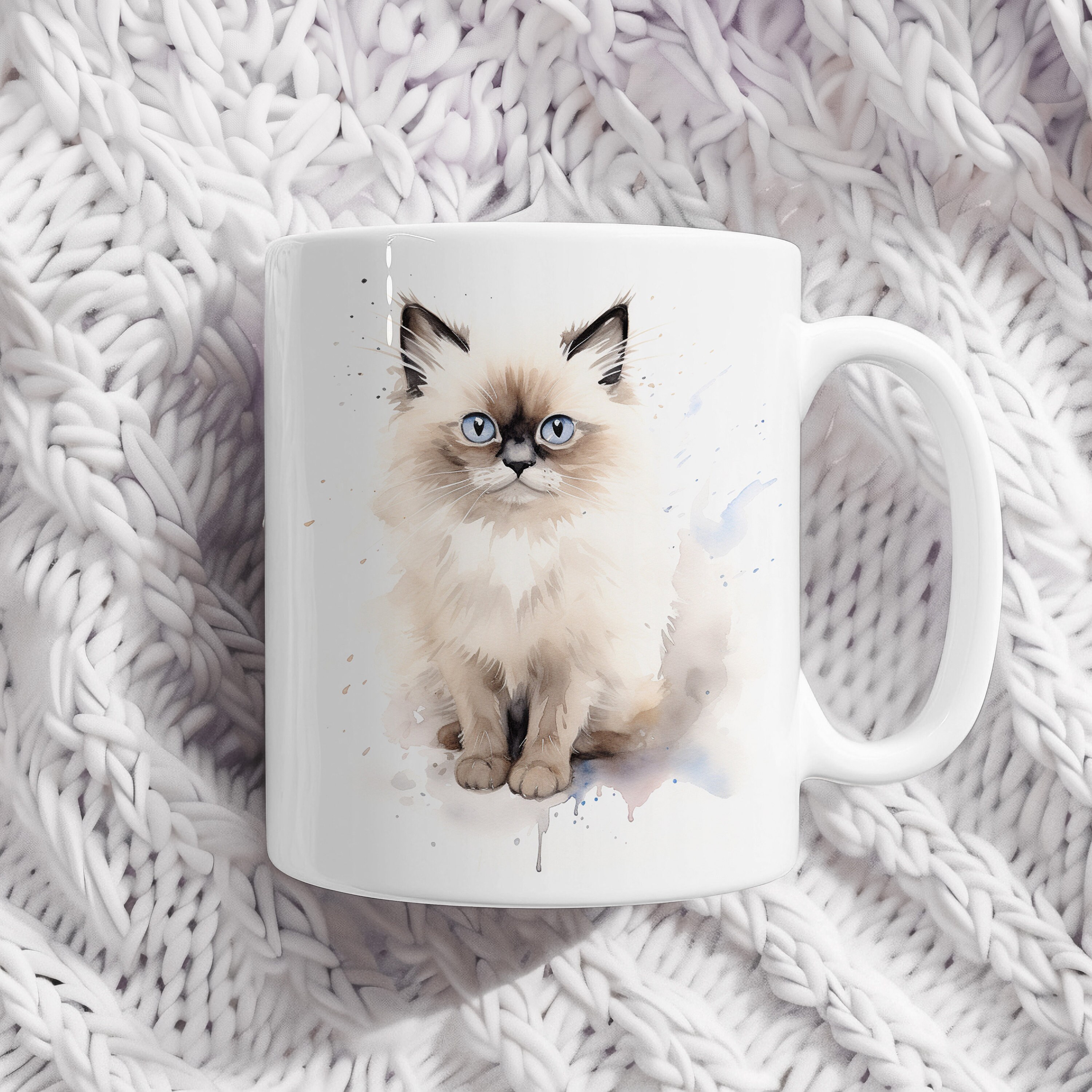 Birma-Katze Tasse | Aquarell Haustier Tasse Keramik Kaffeebecher mit  Tiermotiv Tee Tasse Geschenk für Freunde und Familie - Etsy Österreich, image size:3000x3000