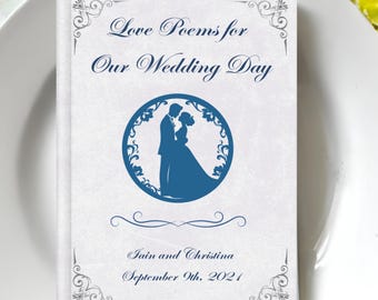 Personalized Wedding Favour Poetry Books: Vintage Love Poems, Bulk Buy