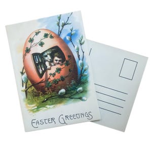 Odd Easter Greeting Cards | Set of 6 Quirky Victorian Postcard Prints | Envelopes Included