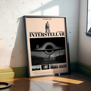 Interstellar Movie special design, Interstellar Print, Interstellar Poster, Christopher Nolan Prints, Film Student Gifts, Movie Buff Gifts