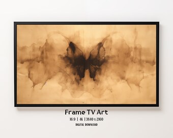 Psychology Frame TV Art: Watercolor Rorschach Inkblot Test - Minimalist, Psychological Style Mental Health Digital Download Samsung Frame Tv