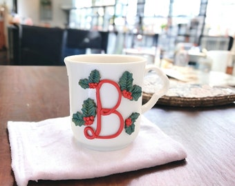 Mug en céramique avec lettre, Argile polymère