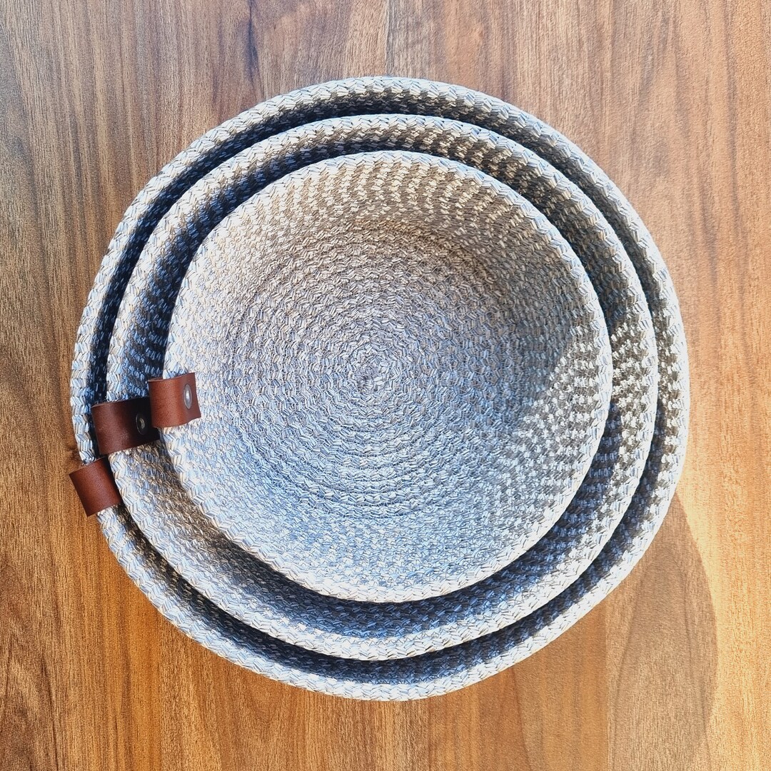 Rope Storage Basket, Bathroom Storage Basket, Cotton Rope Toy Box Etsy