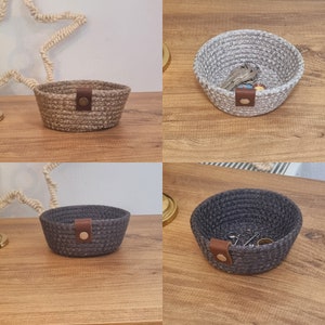 Cotton Rope Basket, Woven Home Organizer