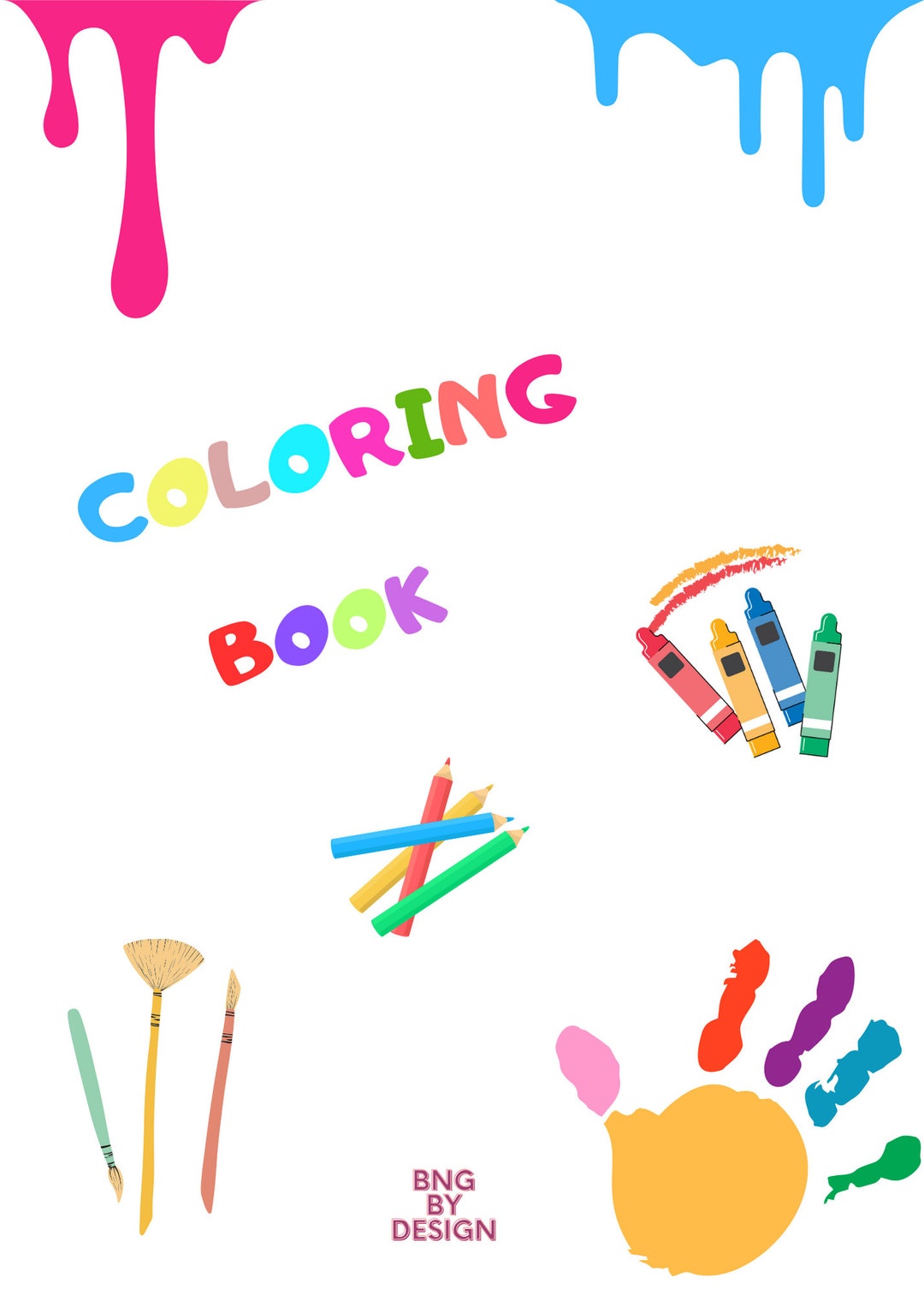 Coloring Book My Coloring Book Colors - Etsy