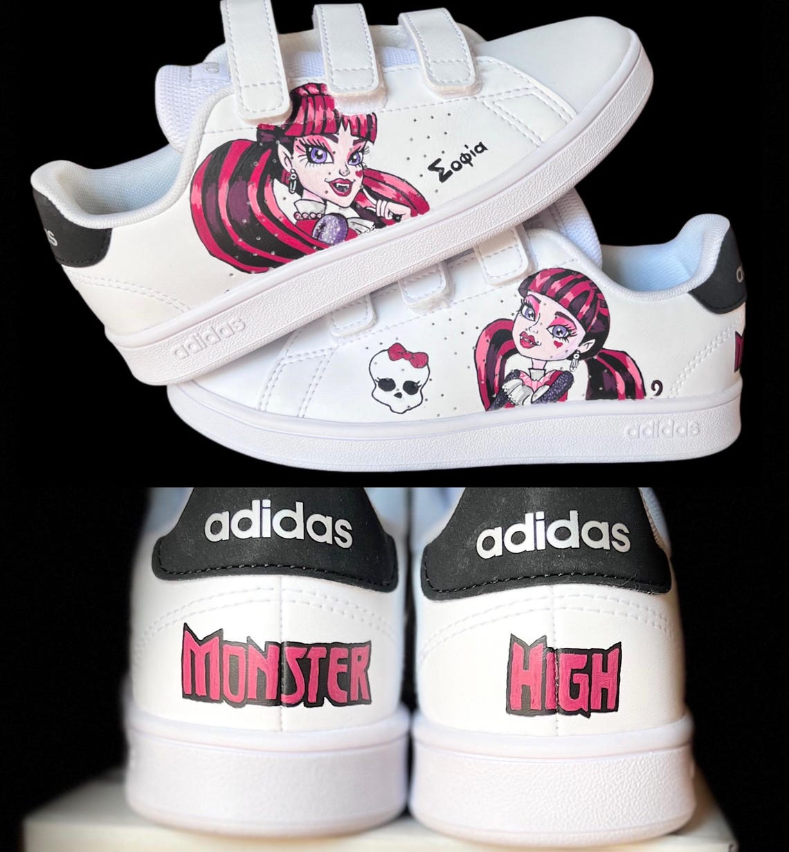 Monster High Custom Sneakers/ Customized Shoes- Kid Sneakers - Etsy