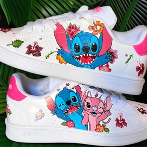 Stitch Adidas Shoes - Etsy