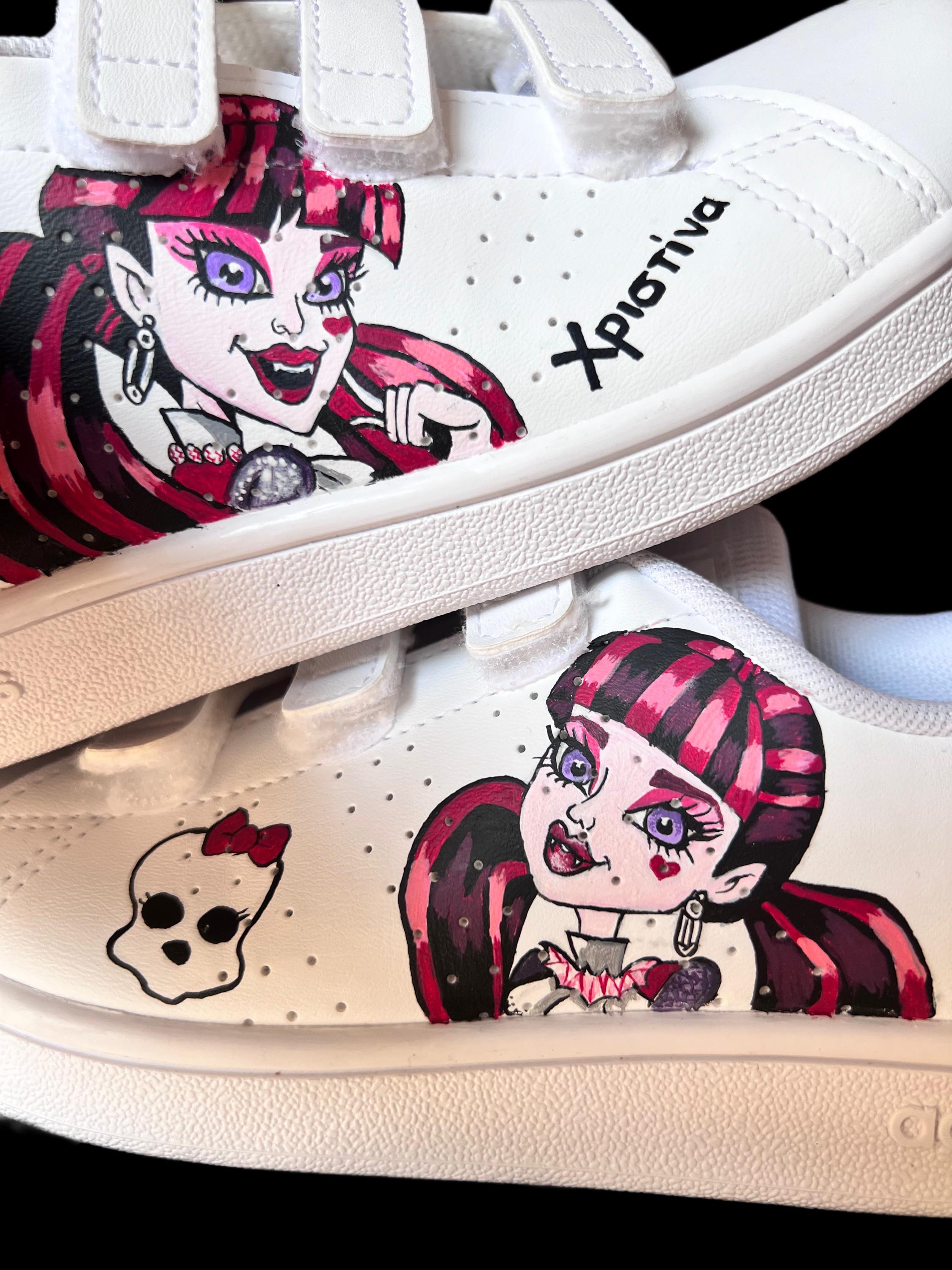 Monster High Custom Sneakers/ Customized Shoes- Kid Sneakers - Etsy