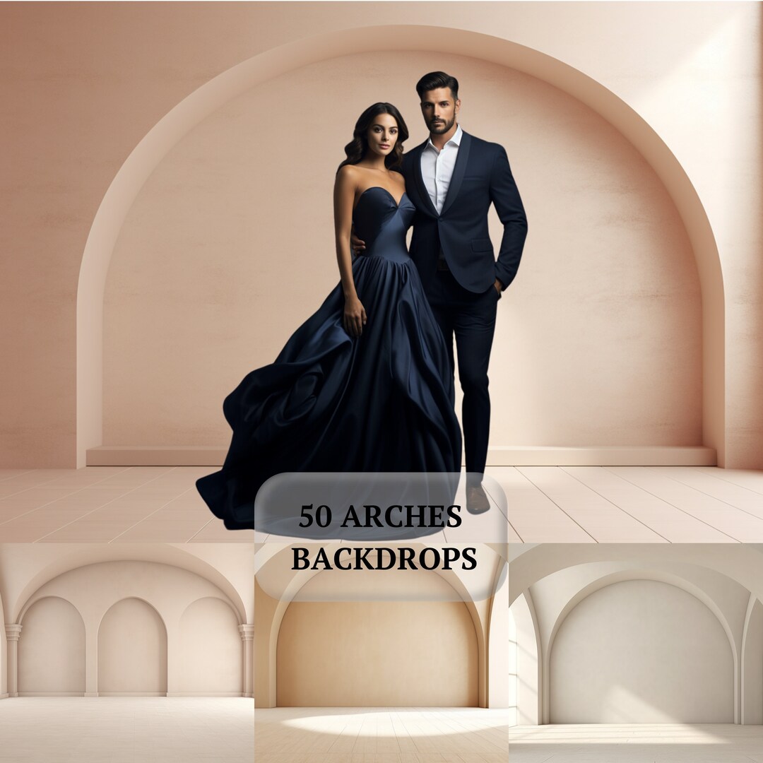 50 Minimal Arches Bundle Digital Backdrops, Arch Background, Maternity ...