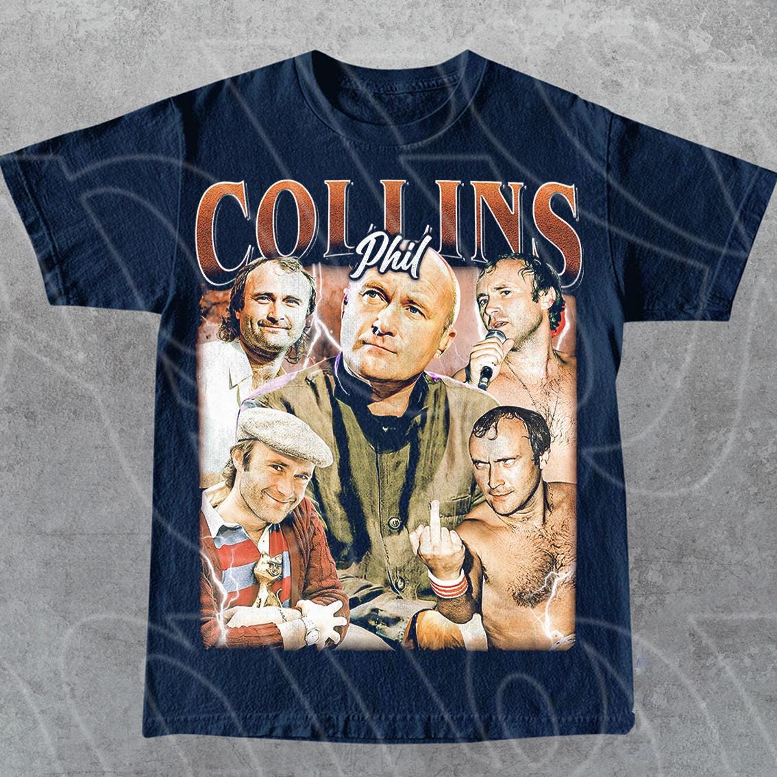 Limited Phil Collins Vintage T-shirt, Gift for Women and Man
