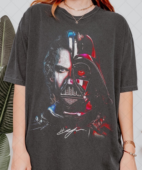 Limited Comfort Colors Anakin Skywalker Half Face T-Shirt, Star Wars Darth Vader Bootleg Fan T-Shirt, Gift For Women and Man Unisex T-Shirt