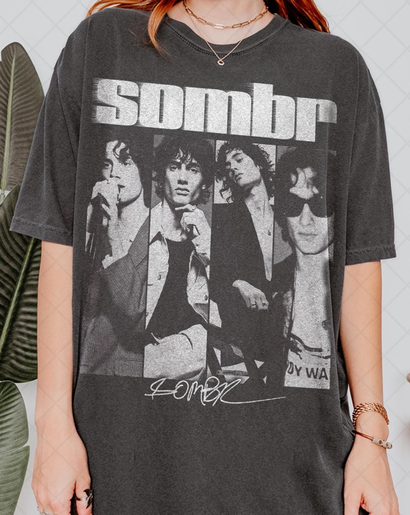 Limited Comfort Colors Sombr T-Shirt, Sombr World Tour Music Bootleg Fan T-Shirt, Gift For Women and Man Unisex T-Shirt