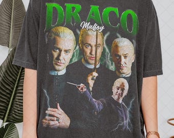 Limited Comfort Colors Draco Malfoy T-Shirt, Wizard Tee Magic Academy Fan Tshirt, Gift For Women and Man Unisex T-Shirt