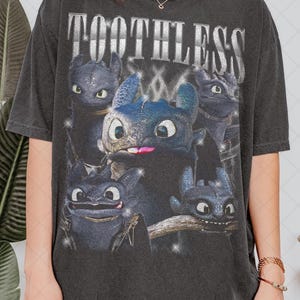 Limited Comfort Colors Toothless T-Shirt, How to Train Your Dragon Est 2010 Bootleg Fan Tee T-Shirt, Gift For Women and Man Unisex T-Shirt