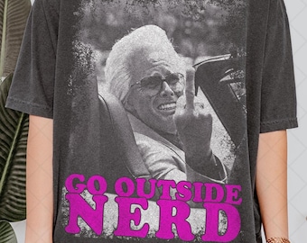 Limited Comfort Colors Baby Billy Flips Off T-Shirt, Baby Billy Go Outside Nerd Meme Tee T-Shirt, Gift For Women and Man Unisex T-Shirt