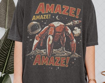 Limited Comfort Colors Amaze Rocket Rocky T-Shirt, Project Hail Mary Sci Fi Alien Book Fan Tshirt, Gift For Women and Man Unisex T-Shirt