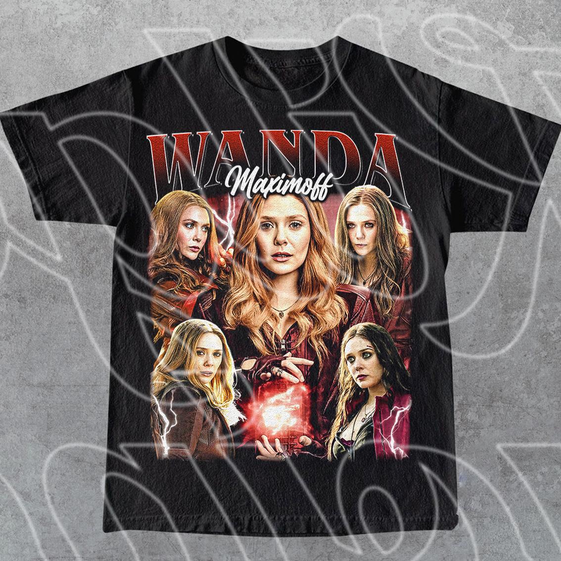 Limited Wanda Maximoff Vintage T-Shirt, Gift For Women and Man Unisex T-Shirt