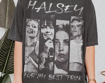 Limited Comfort Colors Halsey T-Shirt, Halsey For My Best Trick Tour 2025 Bootleg Fan Tshirt, Gift For Women and Man Unisex T-Shirt
