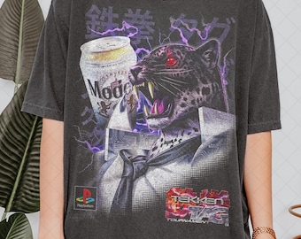 Limited Comfort Colors The Armor King x Modelo 2000 T-Shirt, Tekken Tag Tournament Fan Tshirt, Gift For Women and Man Unisex T-Shirt