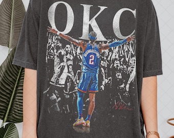 Limited Comfort Colors Shai Gilgeous Alexander Oklahoma City T-Shirt, Oklahoma Basketball Fan Tshirt, Gift For Women and Man Unisex T-Shirt