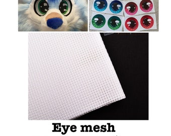 Fursuit eye mesh fabric