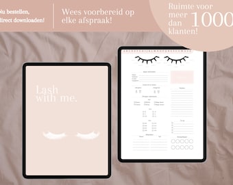 Geselen met mij | Digitale planner voor wimperstylisten | Nederlandse versie