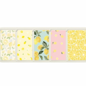 Lemon Magsafe Brieftasche, Magnetischer Leder Fresh Kartenhalter für iPhone 15, iPhone 14, iPhone 13 SE Pro Max Plus