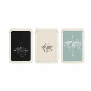 Carteira Wanderlust Magsafe, porta-cartões magnético de couro para viagem para iPhone 15, iPhone 14, iPhone 13 SE Pro Max Plus