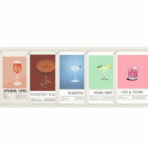 Portafoglio Magsafe Gin Tonic, porta carte magnetico in pelle Espresso Martini per iPhone 15, iPhone 14, iPhone 13 SE Pro Max Plus