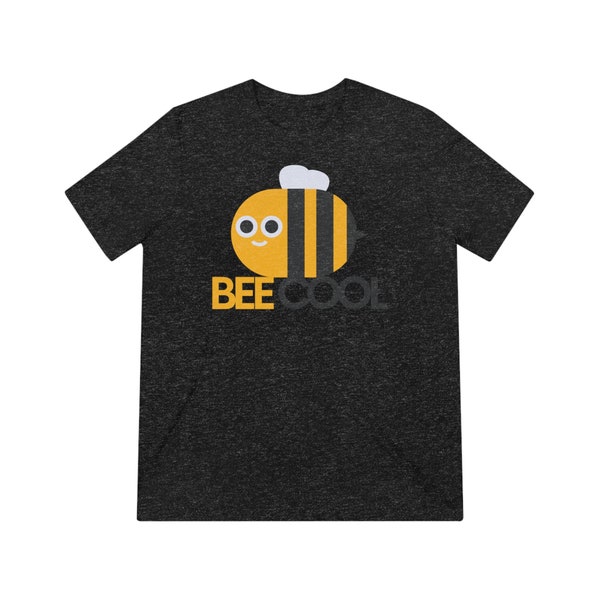 Schwarzes Unisex T-Shirt mit kurzem Arm - BEE COOL