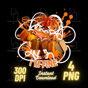 Anxiety Png, Anxiety Svg, Inside Out 2 Png, Sublimation, Anxiety Shirt Png, Digital File, Inside Out 2 shirt, High Quality, Instant Download