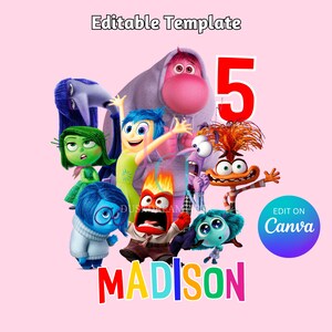 Editable Inside Out 2 Png, Inside Out 2 Png, Inside Out 2 Shirt
