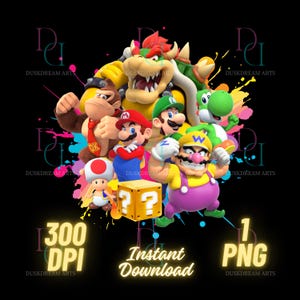 Super Mario Png, Mario Bros Png, transparent, Super Mario Bros Png, Super Mario Shirt, Sofortiger Download Mario Shirt, Digitale Datei, dtf