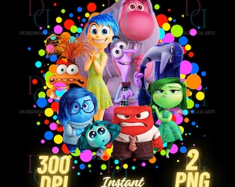 Inside Out 2 png, inside out shirt, High Quality Cricut sticker Instant Download Digital File Printable Image inside out movie, transparent