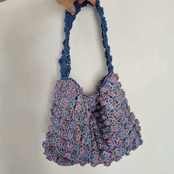 Handmade Crochet Paper Yarn Summer Bag