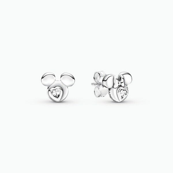 Pandora Mickey & Minnie Mouse Silhouette Studs Earrings