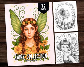 Fairy Coloring Grayscale Coloring Pages Coloring Sheets Fantasy Coloring Beautiful Fairy Coloring Book Women Coloring Pages Digital Drawing