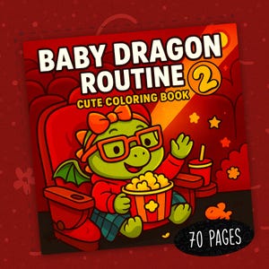 70 Adorable Fantasy Dragons to Color Baby Dragon Coloring Book Kawaii Dragon Art for Kids and Adults Bold Line Art Coloring Cozy Pages