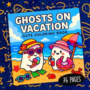 76 Geist im Urlaub Malbuch Kawaii Geist Malvorlagen Kinder Malseiten Gemütliche Färbung