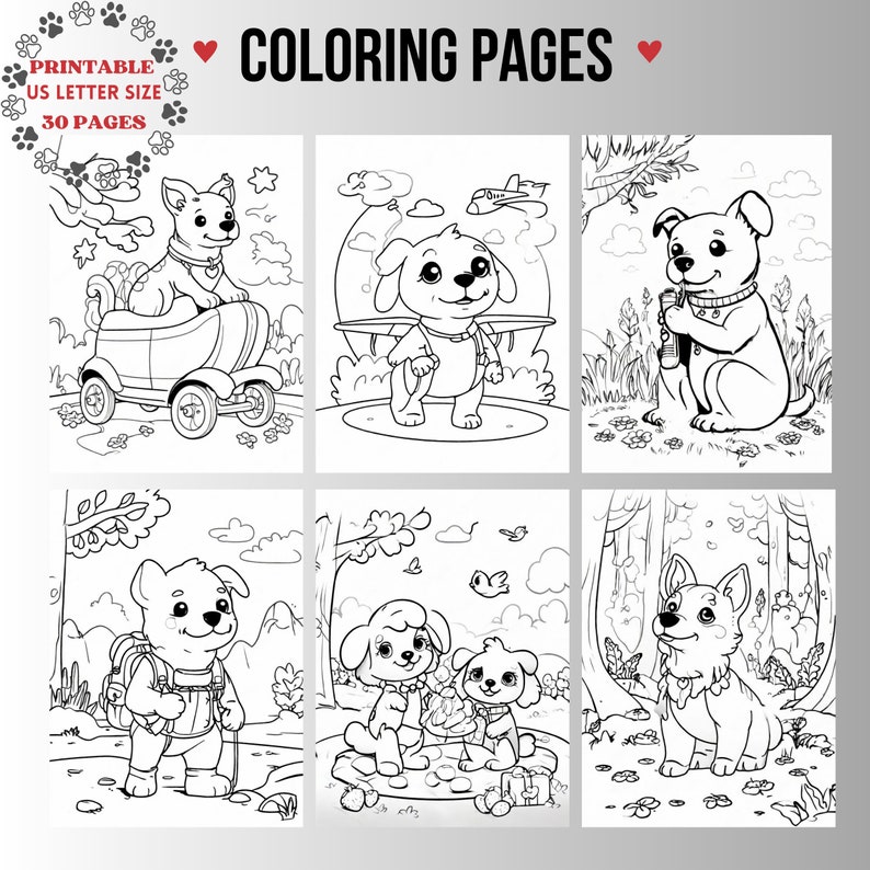 Coloring Book About Dogs coloring Page for Kids A Colorful Journey With