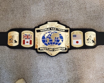 CUSTOM CHAMPIONSHIP BELT, 4mm thick zinc metal plates, real leather strap, adult sized