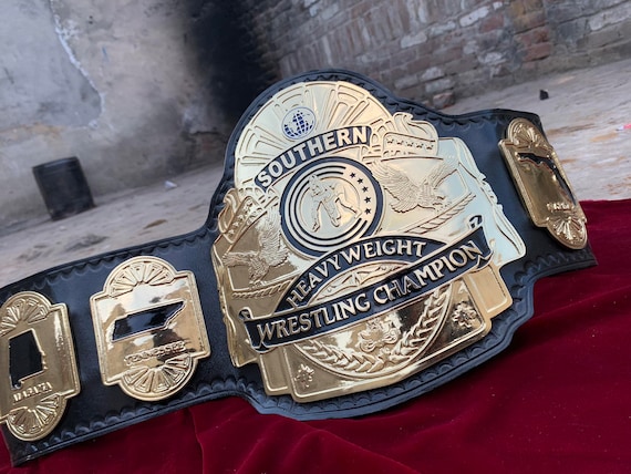 SOUTHERN Heavyweight CHAMPIONSHIP BELT , 4mm Zinc Plates, Real