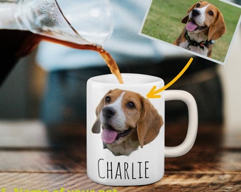 Personalised Pet Mug, Dog Coffee Mug, Pet Memorial, Gift Idea for Dog Lovers, Dog Mom, Custom Dog Portrait