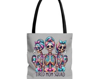 Tired Moms Club Funny Mom Tote Bag Moederdag Grappige cadeau-ideeën Totes voor moeders