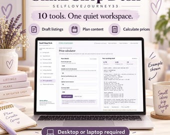 Small Shop Desk: 10 Offline Browser Tools for Etsy Sellers (Digital Download)