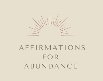 Abundance Affirmation Cards (x10)