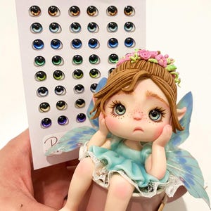 Feen Sticker Resin Augen, Resin Sticker Augen, Klebeaugen